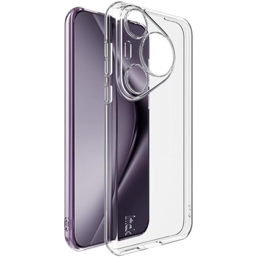 Ehr. Huawei Pura 70 Pro Uyumlu Kamera Korumalı Darbe Önleyici Arka Kapak, 2mm Kalınlaştırılmış Şeffaf Silikon Kılıf