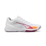 PUMA Womens Accelerate Turbo 4 Handball Sneakers Shoes - White