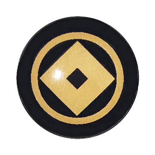 家紋 ピンバッジ 丸に釘抜き 一柳氏 山家公頼 ピンズ 家紋