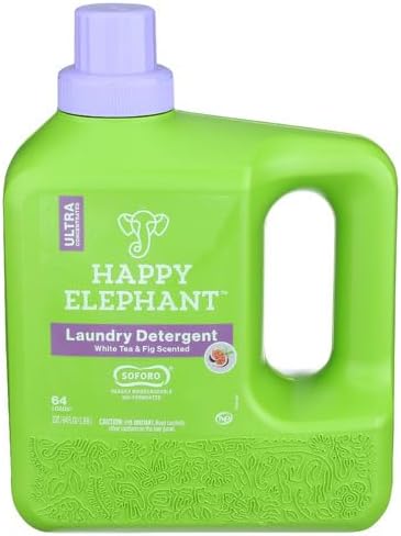 Happy Elephant Detergent White Tea 64 Fl Oz (Pack of 4)