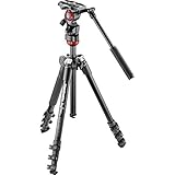 Manfrotto MVKBFR-LIVEUS lightweight, travel friendly Be Free Fluid Video Kit, Black