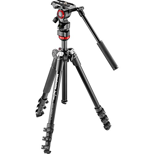 Manfrotto MVKBFR-LIVEUS Lightweight, Travel Friendly Be Free Fluid Video Kit, Black