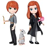 Wizarding World Harry Potter, Magical Minis Ron and Ginny Weasley Friendship Set with 2 Creatures, Kids Toys for Ages 5 and up