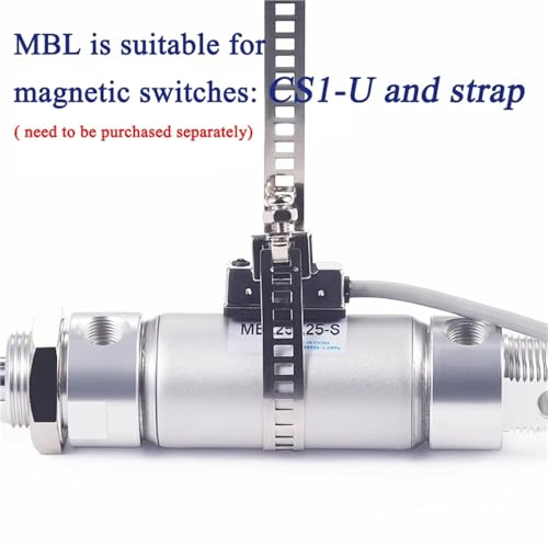 Cilindro neumático MBL de aleación de aluminio de alta resistencia con imán S-CA 6