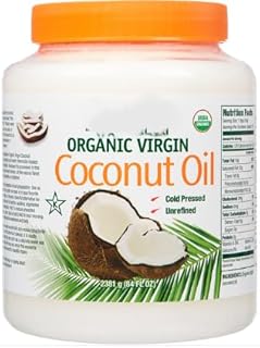 KS Organic Virgin Coconut Oil Cold Pressed Unrefined, 84 Fl Oz