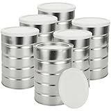 AKOLAFE 6 Pack Large Coffee Canisters with Airtight Lids 32 OZ Empty Coffee Container for Ground Coffee Storage Kitchen Canister Set Tea Storage Containers Metal Can Tea Tins for Loose Tea Bean Sugar