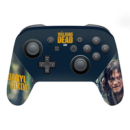 Head Case Designs Oficjalnie Licencjonowany AMC The Walking Dead Daryl Lurk Grafika Daryl Dixon Naklejka Winylu Skóry Naklejka Pokrywa Kompatybilny z Nintendo Switch Pro Controller