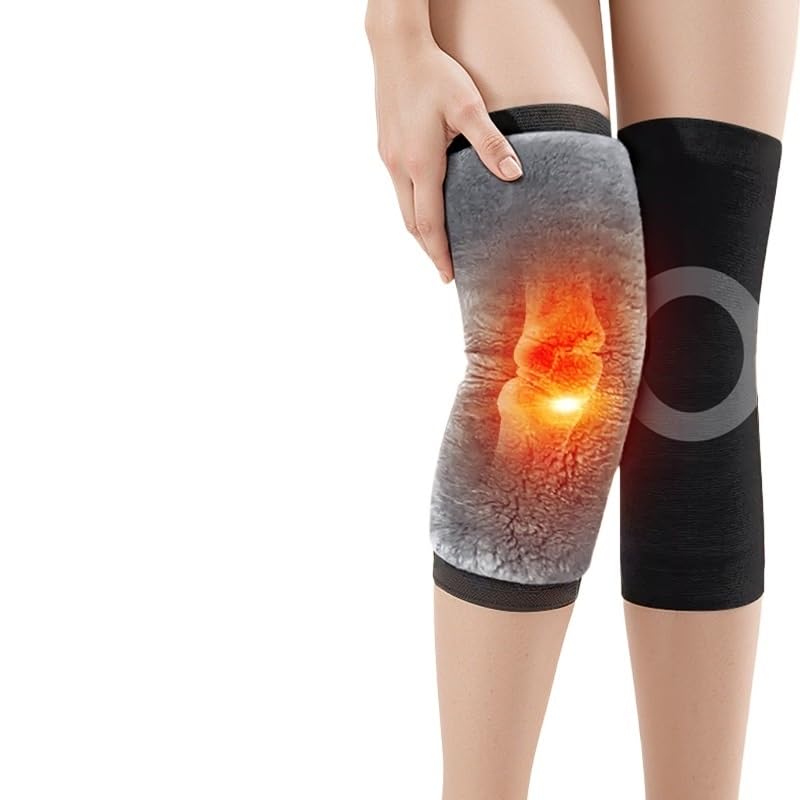 Winter Warm Thick Fleece Lined Sheepskin Knee Pads