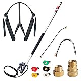 Hourleey 19 FT Pressure Washer Telescoping Extension Wand, Up to 19 Feet Telescoping Lance Including...