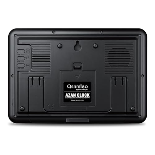 Qsnmieo Azan Clock for USA-Automatic Worldwide Digital 8 Azan Prayer Sounds Islamic Wall and Desk Clock