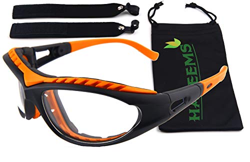 Onion Goggles Tear Free - Anti Fog - Anti Scratch - One Size Fit All - Stylish Orange Glasses for Cutting and Cooking - Onion Mask Cooking Goggles