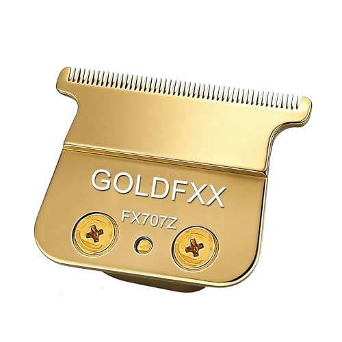 FUHKQE FX707Z Gold Trimmer Blades Replacement for BaByliss FX787&FX726 | DLC 2.0 coating. Compatible with BaByliss FX787, FX726, FX787G, FX787RG, FX787S, FX787BN