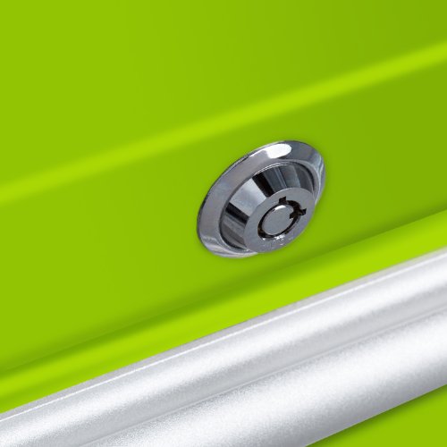 Viper Tool Storage Lb1804R 16-Inch 4-Drawer 18G Steel Rolling Tool/Salon Cart, With Bulk Storage, Lime Green #TOP5