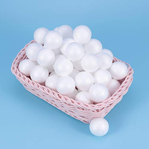 100 Pcs Foam Balls Balls 1.2 Inches for Art and Craft Wedding Decoration Projects and Christmas Party Decorations by SEWACC - Used condition - Image 3
