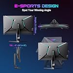 SANSUI 27 inch WQHD 180Hz Gaming Monitor 1440P-AMD FreeSync 1ms DCI-P3 93% Fast IPS Computer Monitor,Height Adjustable Vertical/Horizontal Rotating, 2×DisplayPort/HDMI 丨HDR丨Low Motion Blur 丨Speakers - Image 5