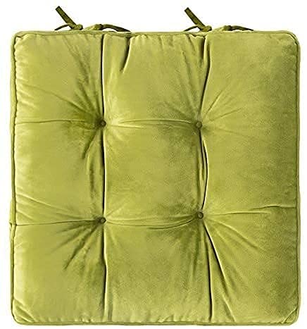 Coussin de chaise en velours matelassé et capitonné pour assise confortable