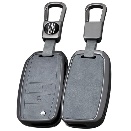 Coque de clé pour KIA Optima Rio Sportage étui de protection de clé intelligente gris