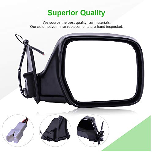 Scitoo Passenger Right Door Mirror Fit 1996-1998 For Lexus Lx450 1990-1997 For Toyota Land Cruiser (1990 Built After 2/90 Production Date) Power Adjusted Manual Folding Side Mirror #TOP1