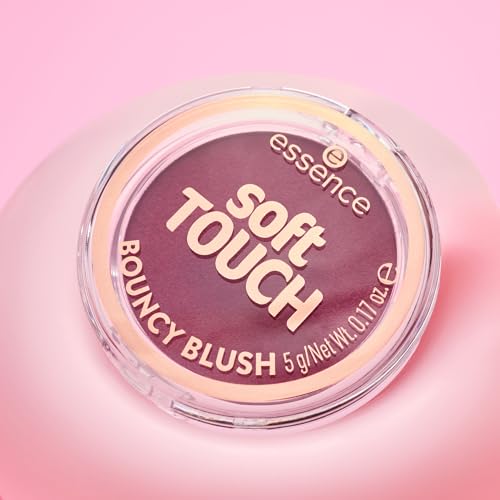 Image of essence | Soft Touch Bouncy Blush | Lightweight, Buildable Cream to Powder Blush | Long-Lasting Natural Flush | Vegan & Cruelty-Free Makeup (40 Roses in Berry)