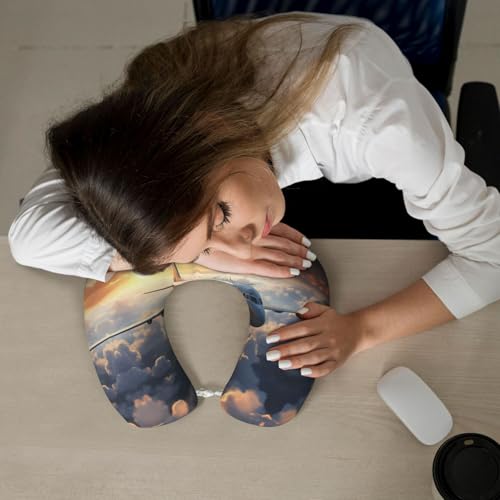 Almohada de viaje espuma viscoelástica tamaño U miniatura 6