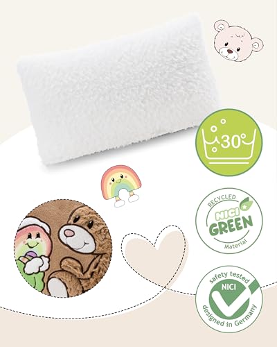 NICI Kissen Hase Lopino 43x25cm - braun - Flauschiges Kuscheltierkissen für Jungen, Mädchen, Babys und Kuscheltierliebhaber, ideal für Zuhause, Kindergarten oder unterwegs | 62335