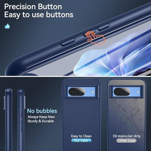 Coque Pixel 8a antichoc 360 avec protège-écran bleu robuste Oil-pixel8a - 5