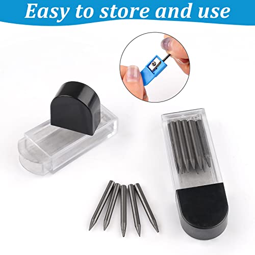 Zirkelersatzminen 100 Stück, 2B Zirkelminen mit Radiergummim, 2 mm Durchmesser Zirkel Ersatzminen 2cm Lang Minen für Zirkelspitzer Mathematische Zeichnungserstellung Holzbearbeitungsmarker