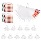 600 Pcs Nail Swatch Sticks with Ring and Number Labels, Clear Stiletto Nail Polish Color Sample Sticks Display, Practice Nails Tips for Acrylic Nails