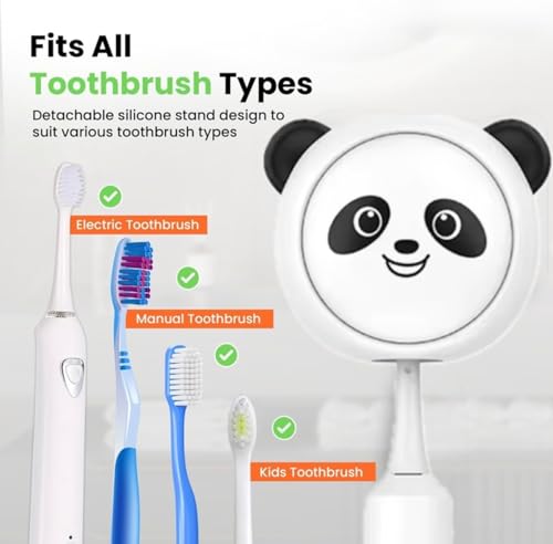 uv toothbrush sanitizer holder - panda cute toothbrush holder rechargeable travel toothbrush case wall mount toothbrush holder portable toothbrush travel case