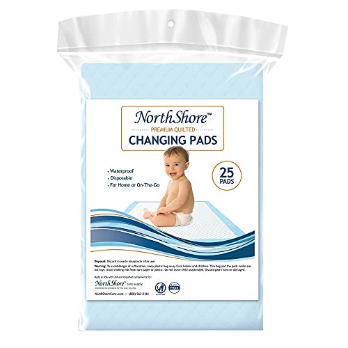 Northshore Premium, 17 X 24, 8 Oz, Baby Changing Pads, Small, Case/100 (4/25S) #TOP9