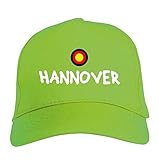 5 Platten Typolitografie Ghisleri Hannover Hannover Strickmütze, grün, sportlich, aus Polyester, 5 Paneele, Klettverschluss-Verstellung