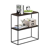 Furinno Moretti Estante Ancho apilable, Madera de ingeniería, Nogal Columbia, 80.2 (L) x 87.1 (H) x 33.3 (P) pouces