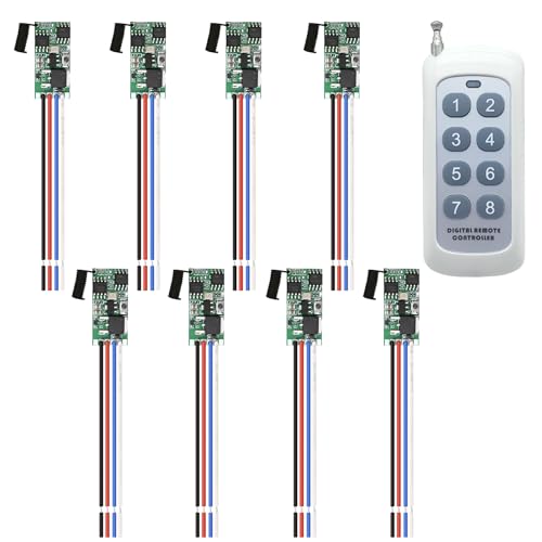 GUIRUIMOON 8 Channel Mini Wireless Switch