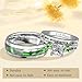 SEKECHIKU 2PCS Personalized Wedding Ring Sets Custom His And Her Promise Rings for Couples Engraved Couples Rings Set Wedding Bands for Him and Her