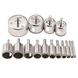 Shenyitool Hardwaretools Hochwertiger Diamant Glasbohrer Glas Schmirgel Fliese Keramikfliese Keramik Marmor Bohrlochöffner Bohrloch Auffädeln Polierschleif Werkzeug (Size : 16mm)