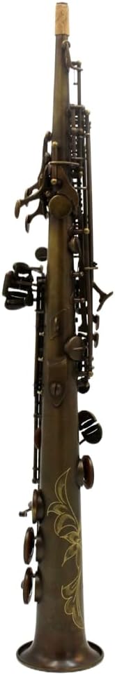 Eastern music pro vintage coffee black one piece straight Soprano Saxophone