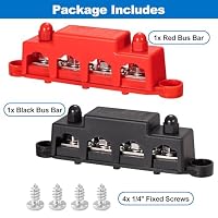 Spurtar Sammelschiene Busbar Verteilerblock 4x M8 3x M4 Schraubklemmen – Ansicht 8