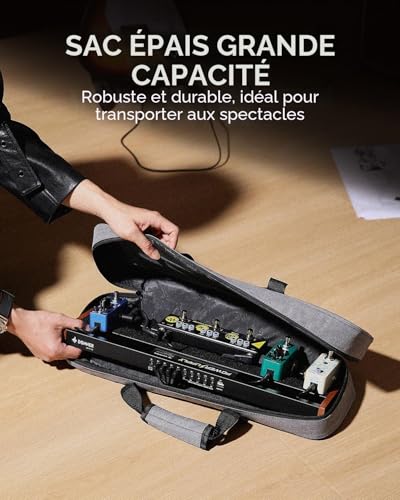 Donner DB-P100 pedalboard compact pour éviter les câbles emmêlés sur scène