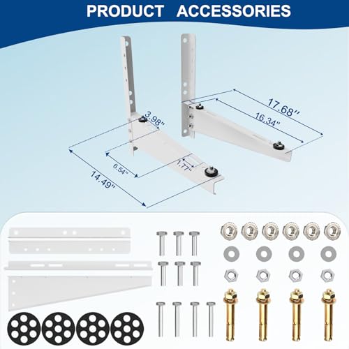 Duiliuu Mini Split Wall Mounting Bracket for 9,000-18,000 BTU AC
