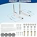 Duiliuu Mini Split Wall Mounting Bracket for 9,000-18,000 BTU Air Conditioner, Heavy Duty AC Support Bracket for Outside, Holds Up to 330lbs
