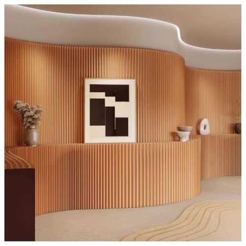 Red Decorativa, Separador De Ambientes Moderno De Papel Con Estantes, Biombo Plegable Para Separar Espacios, Ideal Para Tiendas De Calzado, Hogares, Oficinas Y Locales Comerciales(marrón,7X1.5M)