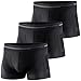 BRUBECK Boxers, Merino Sous-vêtements fonctionnels | respirant | Anti allergie, bleu marine, Grand pour Hommes Moyen Noir