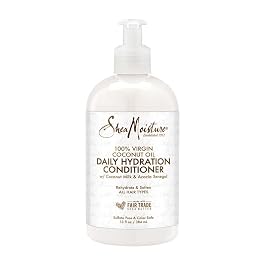 Sheamoisture Daily Hydrating Conditioner For All Hair Types 100% Virgin Coconut Oil Sulfate-Free 13 oz (Packaging May Vary)