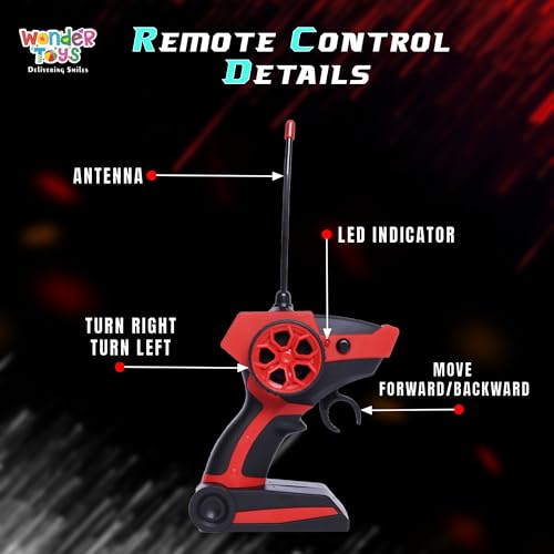 Wonder Cargo Truck Off Roader Rechargeable Remote Control Car | Cargo Monster Truck | LED Lights | Lithium Battery | C-Type Charging | Remote Control Car for Kids | RC Monster Truck - Image 2