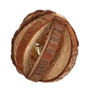 Mini Gioco in Legno per Roditori: Esercizio, Masticazione e Cura dei Denti (Conigli, Cincillà, Criceti e Altri Animali Domestici)
