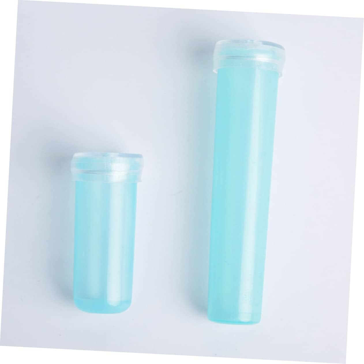 ORFOFE 20pcs Floral Water Tubes Sky Blue Nutrition Culture Water Holders for Fresh Flower Arrangements Design with Caps for and Hydration