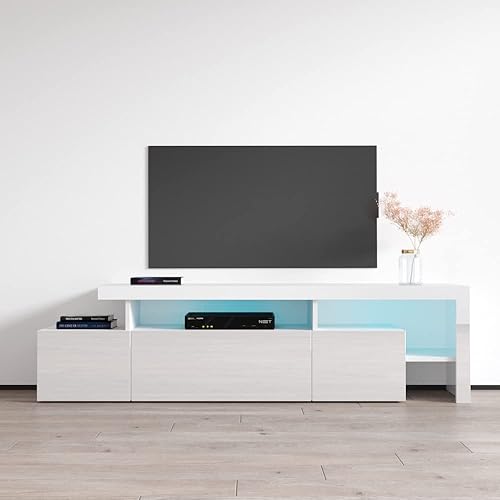 Meble Furniture Indisio - Soporte de TV moderno de 73 pulgadas