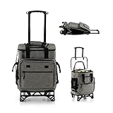 【Verstellbare Sackkarre】Der robuste Metallausziehstab verfügt über eine 3-stufig verstellbare Höhe von 49 cm bis 99 cm. Auch die Bodenplatte kann von 16,5 cm bis 30,5 cm eingestellt werden. Somit kann der verstellbare Rahmen mehr Ihrer täglichen Anforderungen erfüllen.