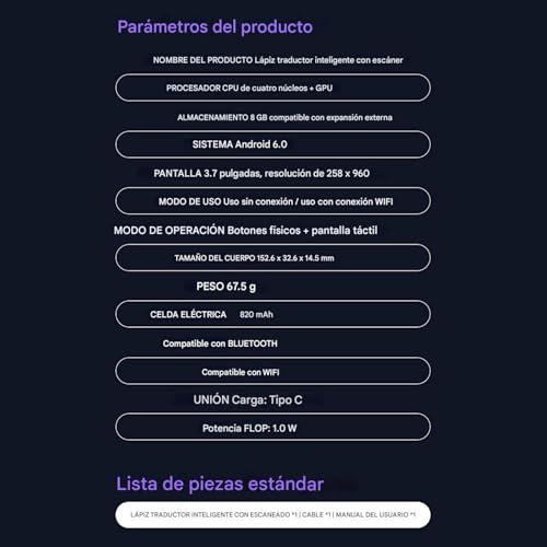 Lápiz lector sin conexión con diccionarios para aprender 142 idiomas 4
