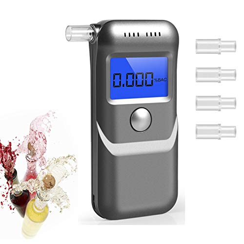 2020 Professional Breathalyzer, Portable Digital High Accuracy Breath Alcohol Tester - Display in